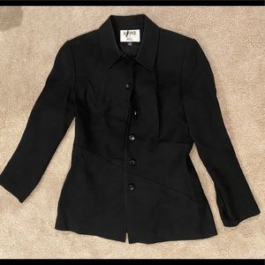 KASPER for A.S.L. Women’s Black Wool Coat - Size 6